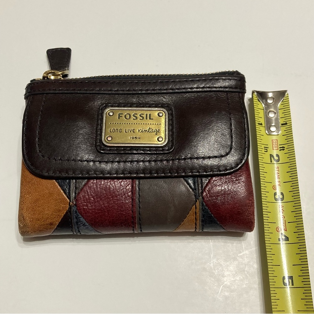 Fossil Multicolor Patchwork Genuine Leather Women… - image 5